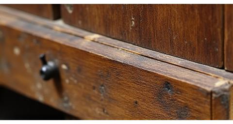 Restauratie van antieke houten kast